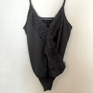 Abercrombie and Fitch black lace bodysuit